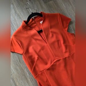Calvin Klein Orange Midi Dress